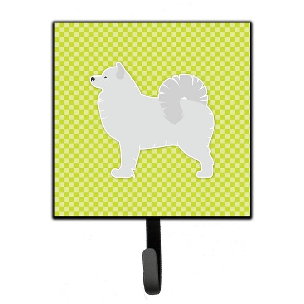 Jensendistributionservices Samoyed Checkerboard Green Leash or Key Holder MI1711113 - main